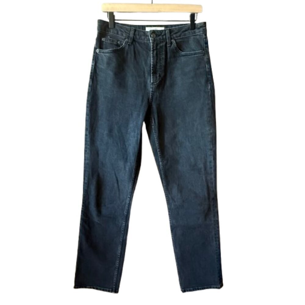 Men's Tall 30x36 Topshop Faded Black Straight Leg Jeans